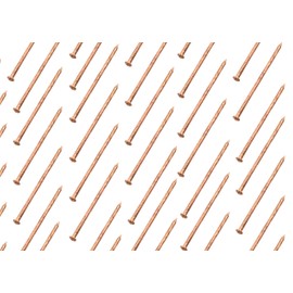 Design61 50 x Iron Nail Nails 2.0 x 32 mm with Cone Head Copper-Plated Insulating Welding Pins