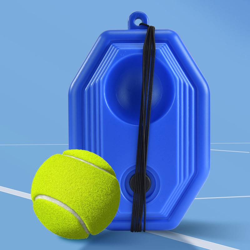 Single Tennis Trainer Tennis Rackets Rebound Base Tennis Balls Portable
