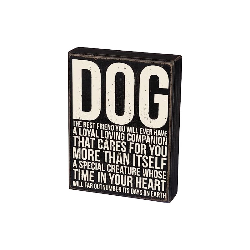 Primitives by Kathy Box Sign - Dog Best Friend, 6x8