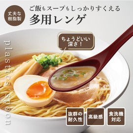 Taiwa MR-11-NR Plastic Vermilion, 6.4 inches (16.2 cm), Set of 5, Dishwasher Safe, Comes with Hanging and Hanging, Made in Japan