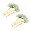 DOITOOL Versatile Jade Hairpin Chinese Design Elegant Hair Stick with