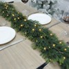 OZFHUA 6 FT Pre Lit Cedar Garland - Mantle Garland