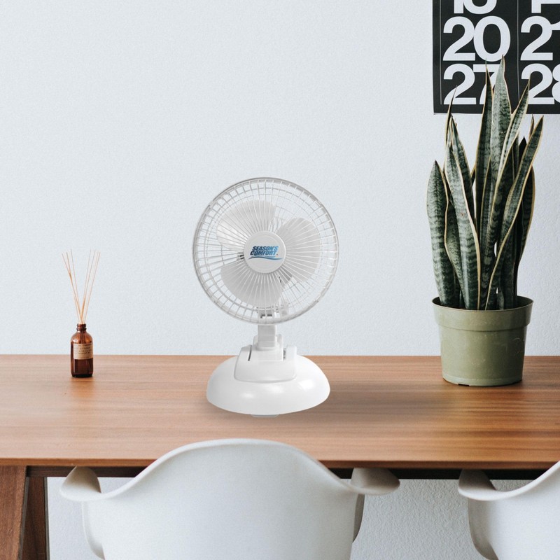 Seasons Comfort Personal Clip Or Desk Fan With Removable Base,