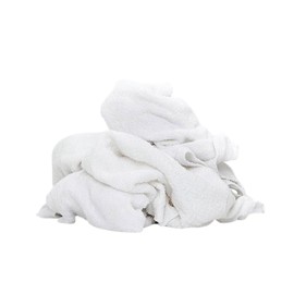 SupremePlus Premium Terry Towels for Cleaning - 25 lbs. Box, 20”x20” - 100% Cotton Towels Cleaning Rags - Multipurpose White Terry Cloth Rags for Garage, Shop, Auto, Home & Janitorial Use