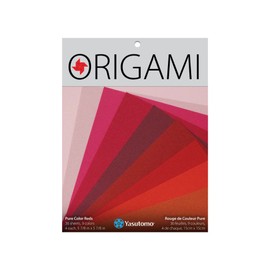 Yasutomo Origami PURE Reds 9 Colors 36 Sheets