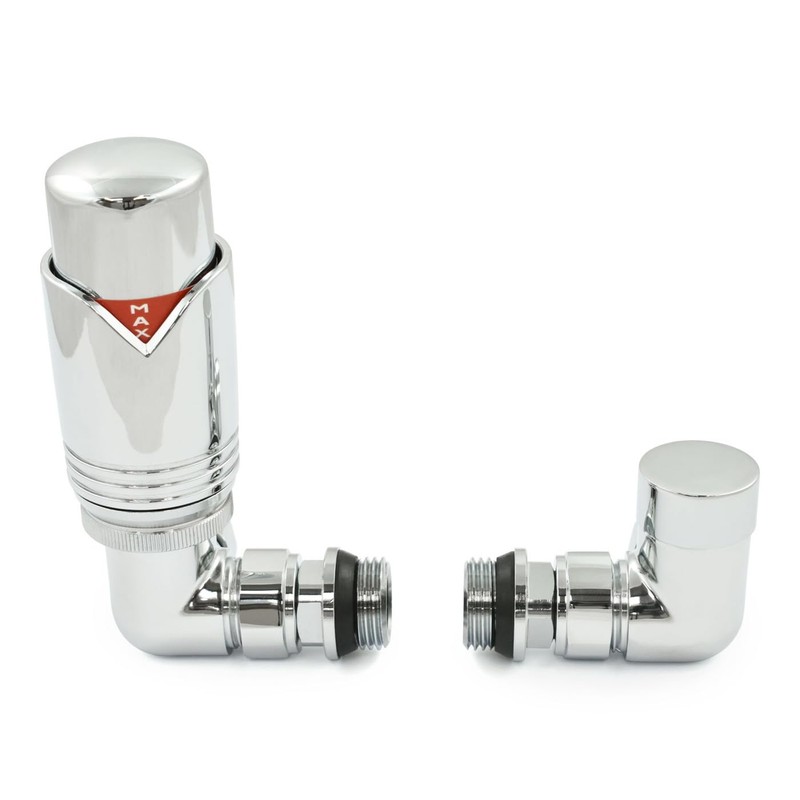 Thermostatic Radiator Valve Set - Realm Chrome Radiator Valves inc.