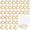 Beebeecraft 1 Box 120Pcs Gold Crimp Beads Covers Real 24K