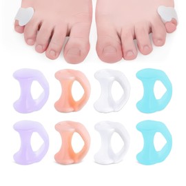 DHWEKU 8 x Toe Separator Toe Separator Spacer Toe Separator Spacer Toe Spacer Toe Spacer Toe Separator for Avoid Overlapping Toes and Protect Toes