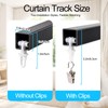 AuraCyzirine Black Adjustable Shower Curtain Rod 35-62 Inch,180° Rotatable Ends,