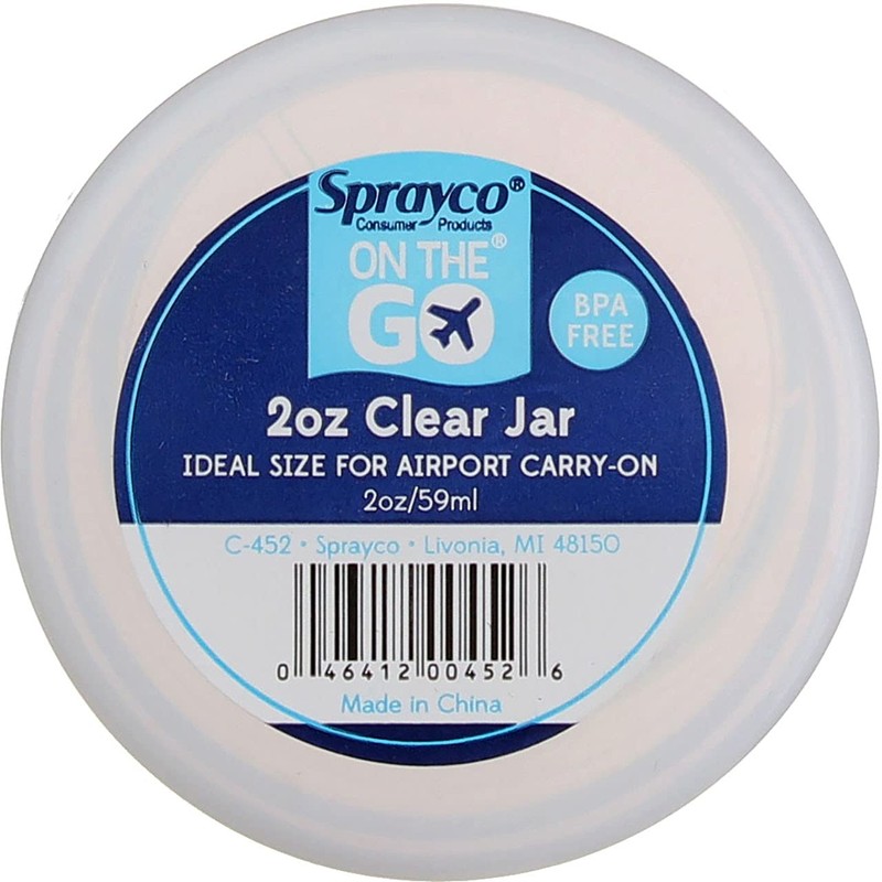 Sprayco 2Oz Clear Jar,