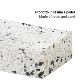 Gedy Zoe Soap Dish, White/Black