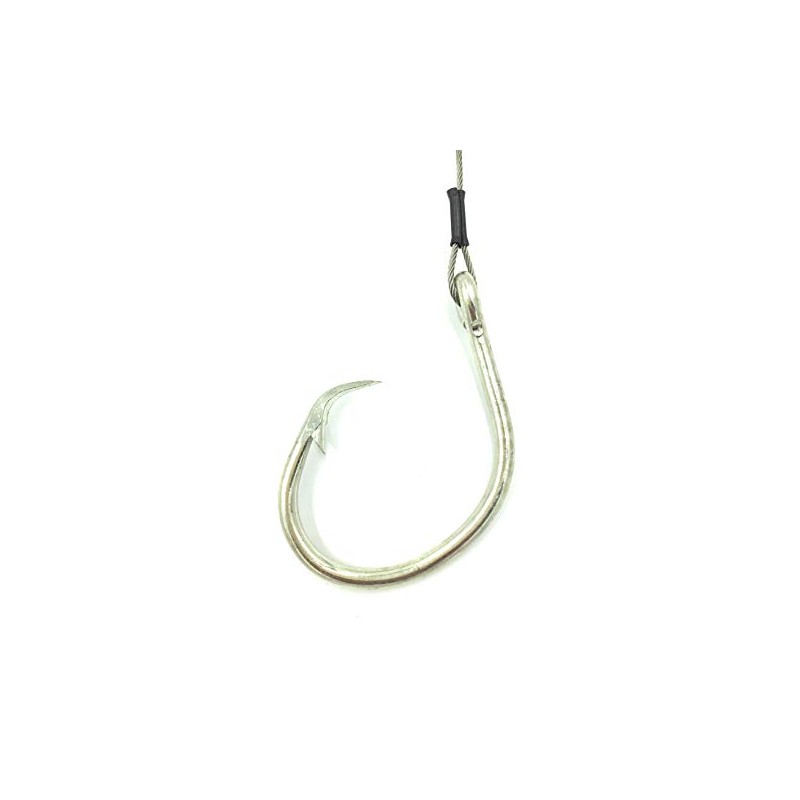 5' Shark Leader with Non Stainless Inline Circle Hook (20/0)
