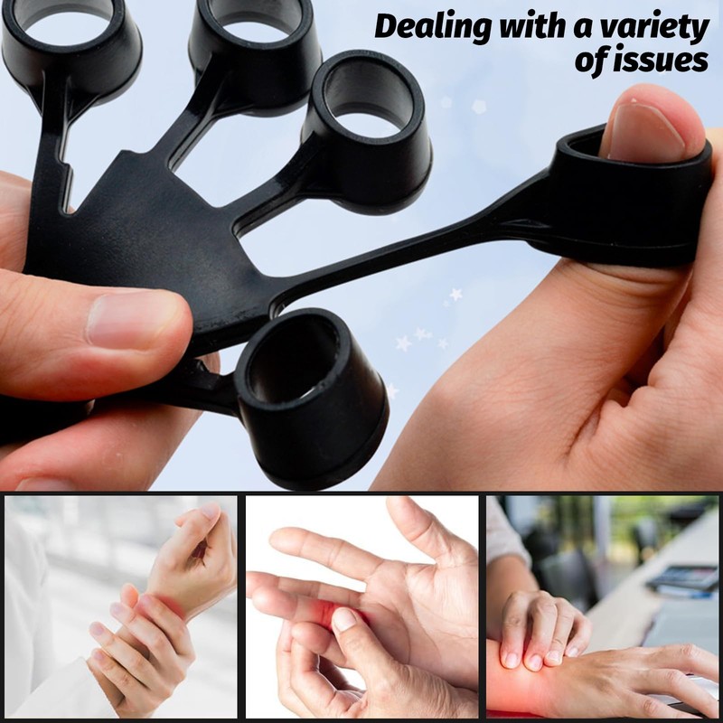 Bzzerumy Hand Trainer 5-Finger Grip Strength Trainer - Set of