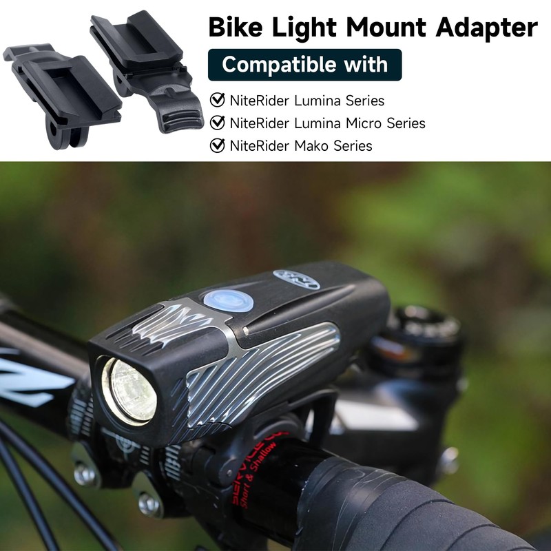 Dreyoo 2 Pack Bike Light Mount Adapter Compatible with NiteRider