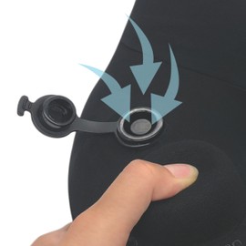 Travelmall Switzerland Multi-Functional Heat & Massage Neck Support for Airplane, Train, and Car