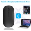 QYFP Bluetooth Maus, Wiederaufladbare Leichte Kabellose Maus Kompatibel mit MacBook