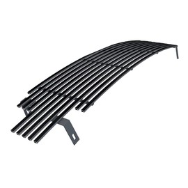 APS Premium Stainless Steel Black 8x6 Horizontal Billet Grille Grill Insert Compatible with Toyota Tacoma 2001 2002 2003 2004 1 PC Cover 3 Holes Main Upper N19-J56458T