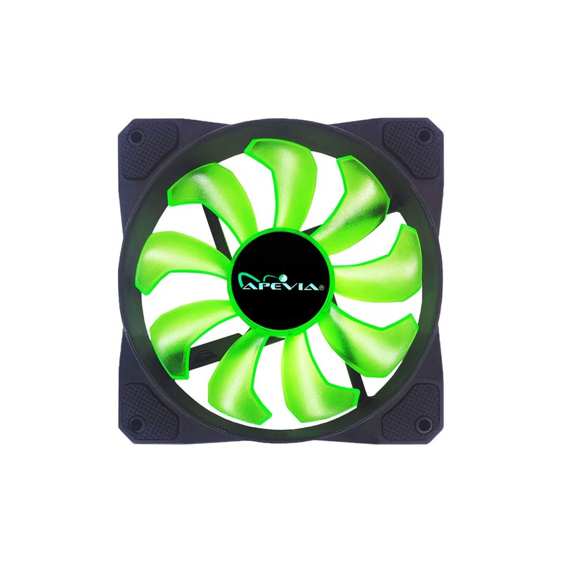 APEVIA CO312L-GN Cosmos 120mm Green LED Ultra Silent Case Fan