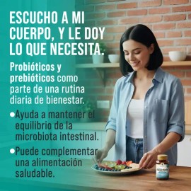 Probiotico para Mujeres Probioticos Digestivos Ga Tlali 30 Capsulas - Probiotico y Prebiotico - 800 Millones UFC Lactobacilos Acidofilos, Inulina Agav