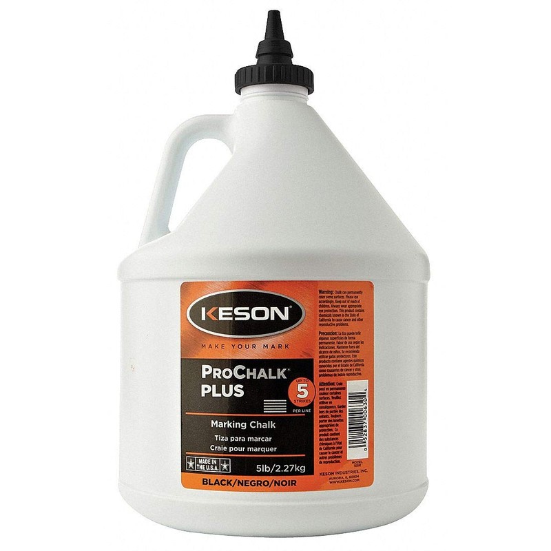 Keson PM105BLACK - Marking Chalk Waterproof Black 5 lb.