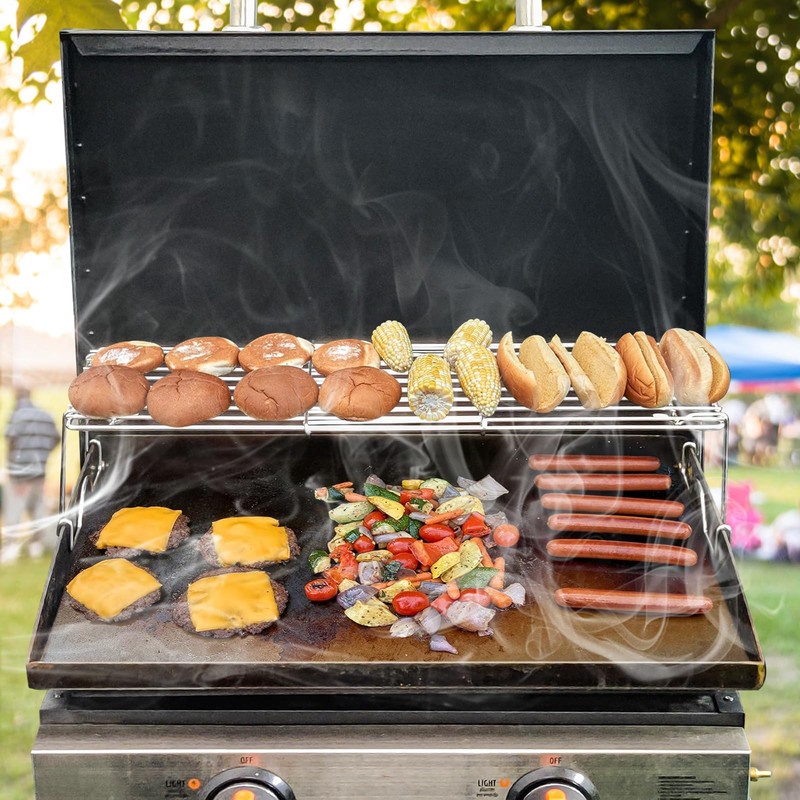 Utheer Warming Rack for Blackstone 17 & 22" Griddle, Adjustable