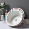 Monaco Olive Lapastel Round Wash Basin, Lapastel Round Sky /