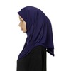 Hophor Elastic Muslim Crinkle Hijab Stretchy Instant Scarf Full Head