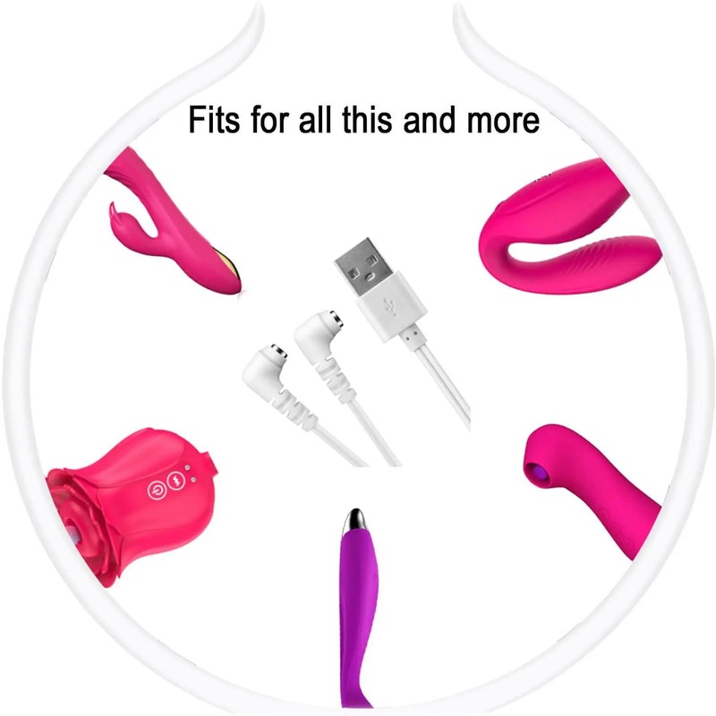 Universal Magnetic Charger Cord for Rose and Most Magnetic Massagers,