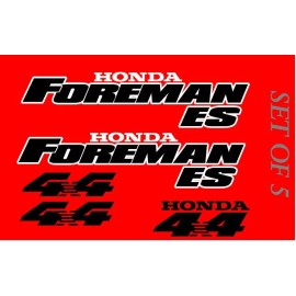 Honda Foreman ES 450 Trx450  ES Stickers Decal Emblem Kit Of 5 1996-2006