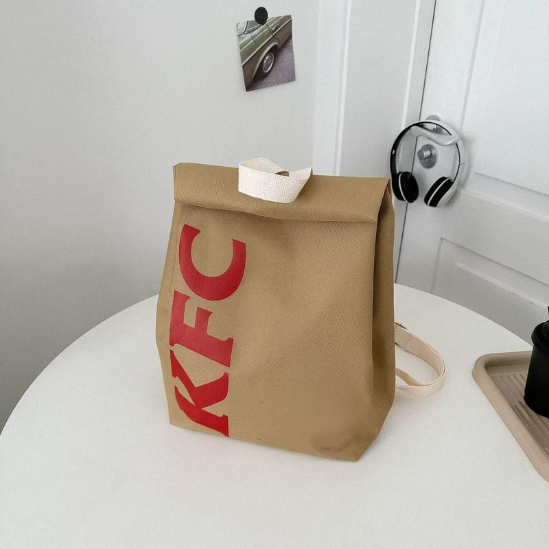 McDonalds Backpack Bag Funny Lightweight Knapsack Crossbody Shoulder Bag for