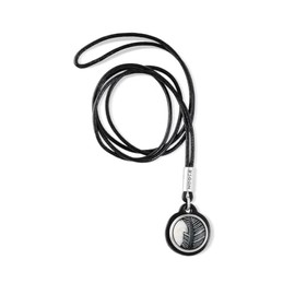 NOOSA-Amsterdam Original Mani Leather Chain Black / Silver - Without Chunk, Leather, white metal
