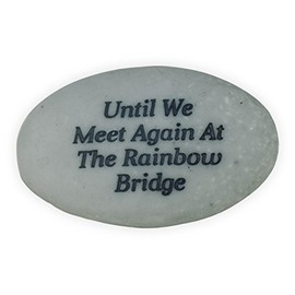 Angelstar Rainbow Bridge Pet Stone, Deep Grey