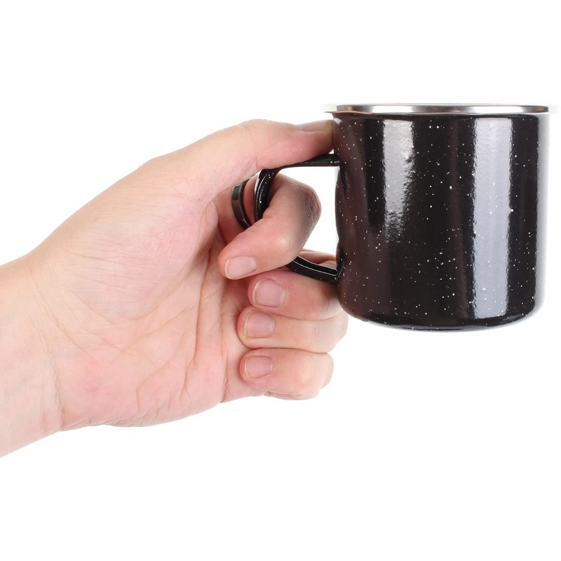 Black Enamel Camping Dinner Set