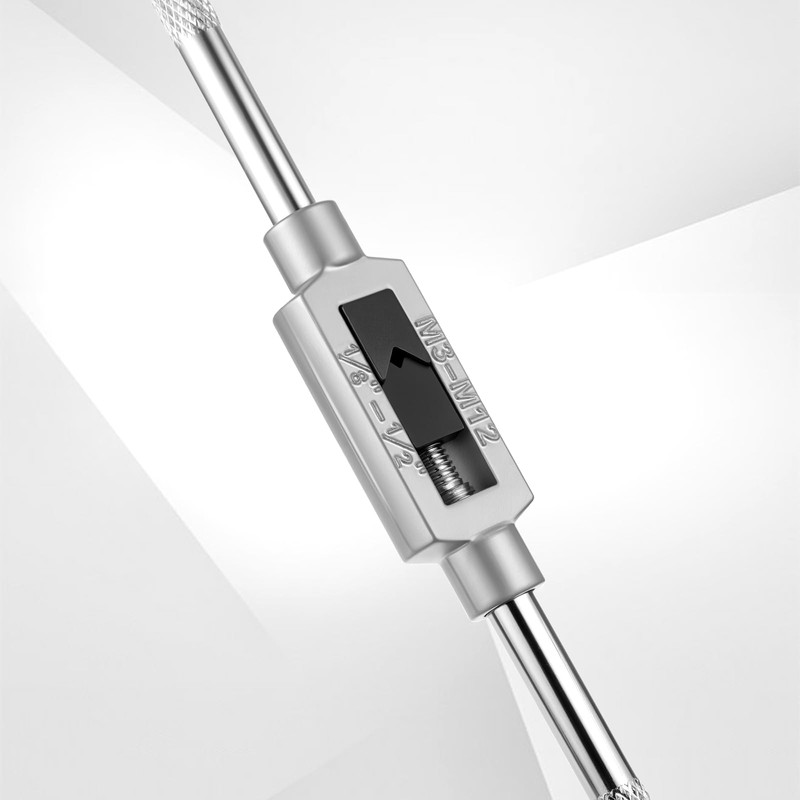 Jxiwfvl M3-M12 Adjustable Tap Wrench Handle, 1/16"-1/2" Profesional Tap Handle