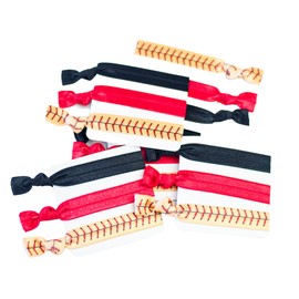 Softball Team Gift for Girl Bulk Teen Player Mom Coaches Hair Tie - Set of 12