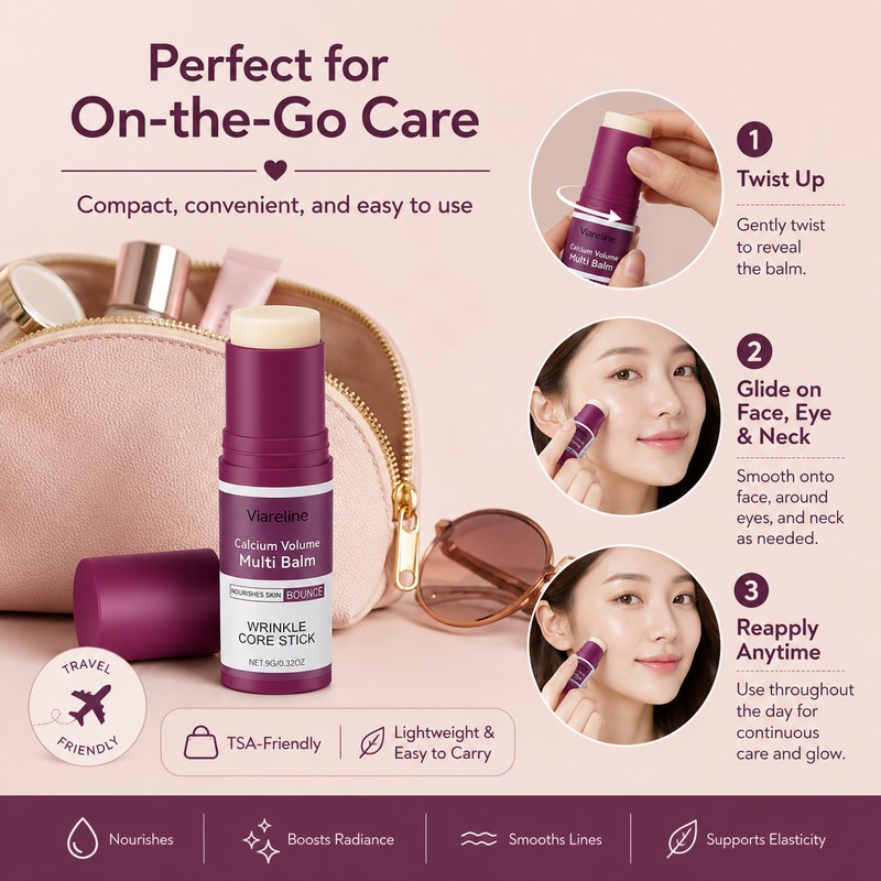 Calcium Multi Balm Stick for Face & Neck – Portable