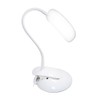 Simple Designs LD2021-GRY Flexi Rounded Clip Light LED Desk Lamp,