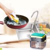 Cyrank Dish Soap Dispenser and Sponge Holder for Kitchen Sink,