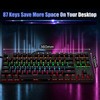 biojee Wired 87-Key Mechanical Gaming Keyboard Rainbow Backlit Keyboard For