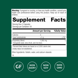 Standard Process Inc. Fen-Gre - with Rice Bran, Okra Fruit, and Fenugreek - 150 Capsules
