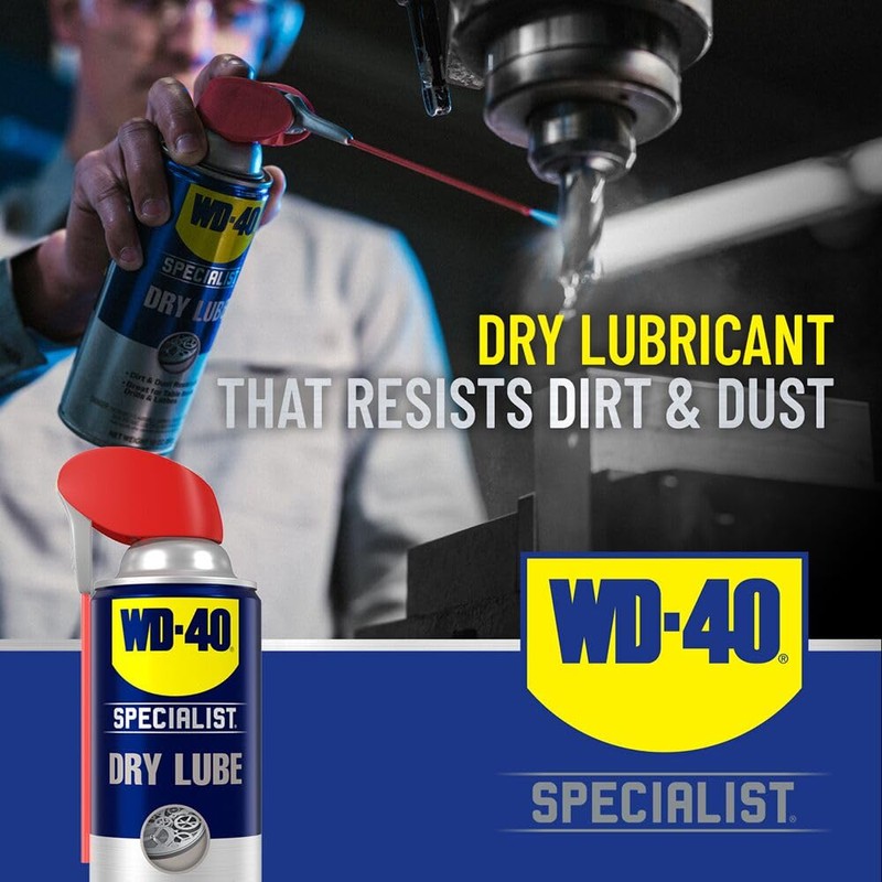 WD-40 Specialist Dry Lube with Smart Straw, Lubricant for Corrosion