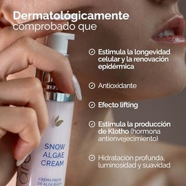 Crema Facial Antiedad con Alga Suiza y Células Madre | Efecto Lifting + Hidratación Profunda | Reduce Arrugas en 21 Días | Snow Algae Cream kareCo