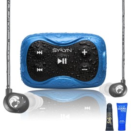 100% Waterproof SYRYN Swimbuds Flip Bundle for Swimming with Music | Enjoy Up to 2,000 Songs or 138 Hours of Audio | Drag and Drop MP3, AAC, M4a, FLAC Using PC or Mac | No Apple Music, No Spotify