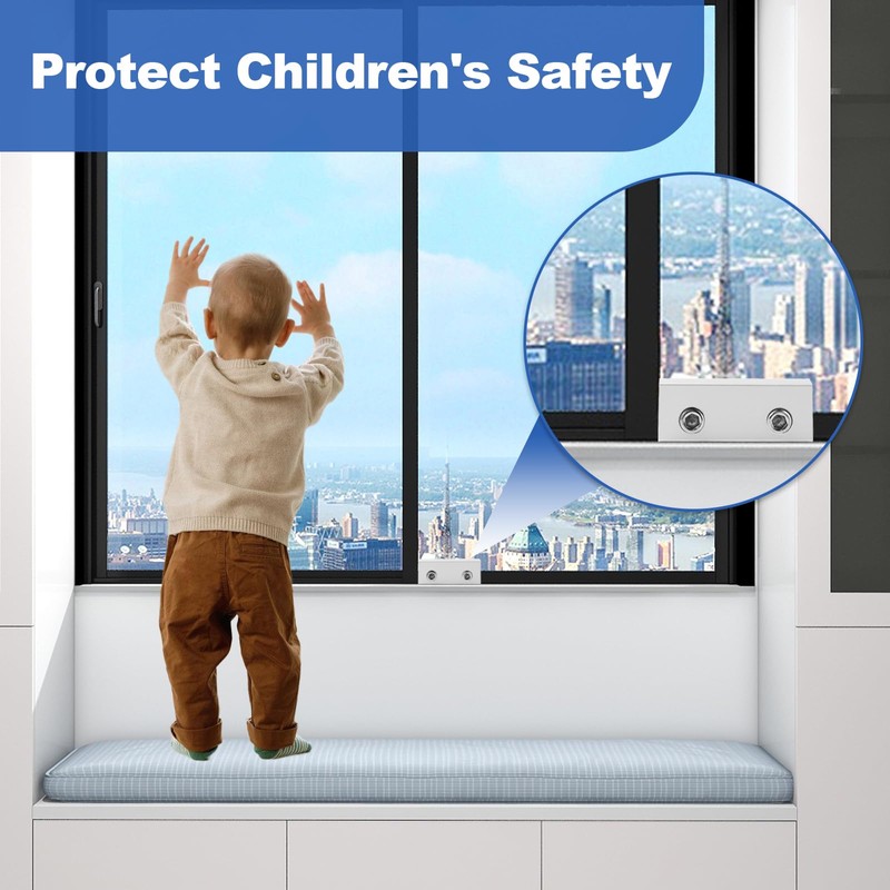BLHLA 4 Sets Sliding Window Locks for Up and Down