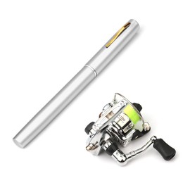 Doorslay Fishing Rod and Reel Combos Kit Mini Pocket Pen Set Carbon Fiber Telescopic Fishing Pole with Spinning Reel for Travel Saltwater Freshwater Sea
