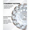 7 Inch Diamond Grinding Cup Wheel for Concrete & Masonry,