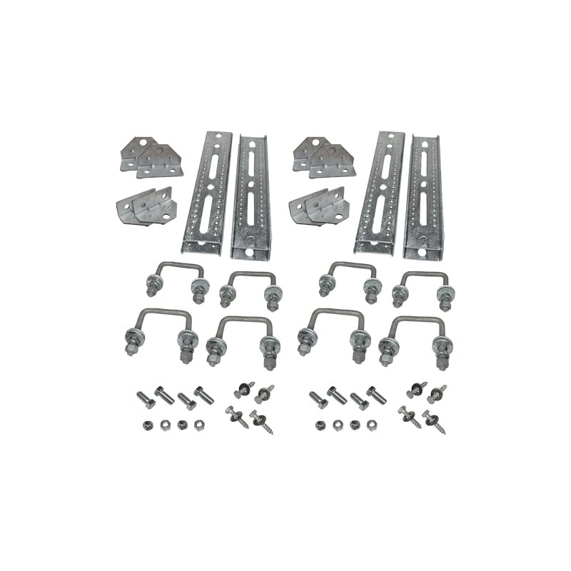 A.A 10" Galvanized Swivel Top Bunk Bracket Kit with Hardware