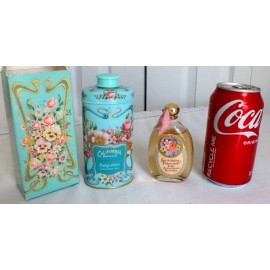 Avon FULL vtg Trailing Arbutus talc Calif perfume sweet honesty cologne NOS NIB