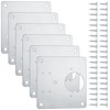 6 Pcs Hinge Repair Plate, Stainless Steel Hinges Repair Plates,