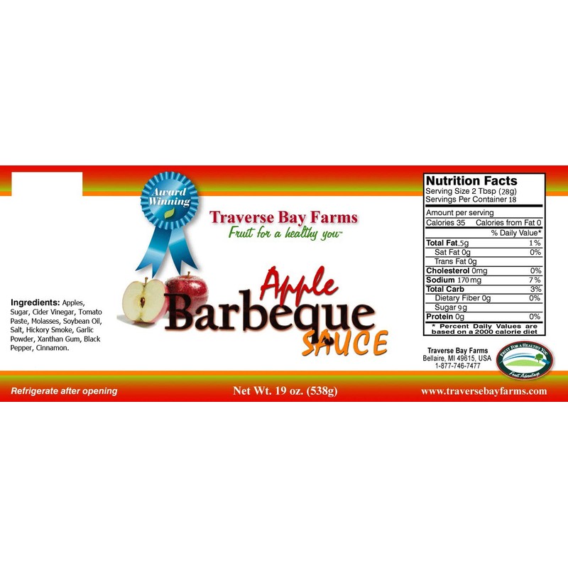 Apple Barbeque Sauce - 2 Pack - Shipping Included -